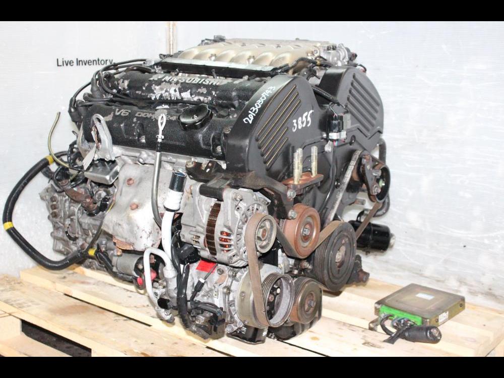 JDM 6G72 1994-1997 MITSUBISHI GTO 3000GT 3.0L V6 ENGINE STEALTH MANUAL AWD TRANSMISSION: Image 1