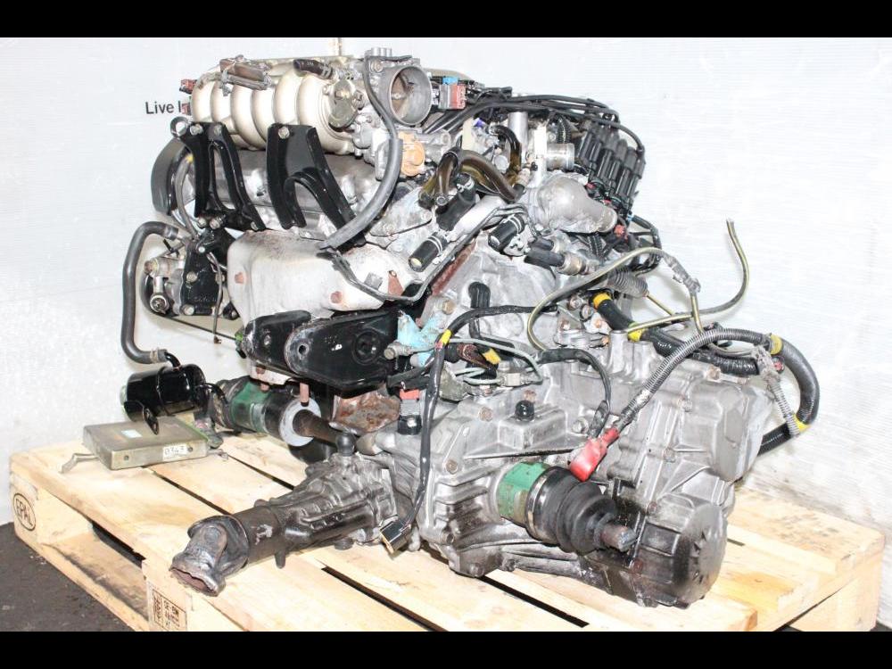 JDM 6G72 1994-1997 MITSUBISHI GTO 3000GT 3.0L V6 ENGINE STEALTH MANUAL AWD TRANSMISSION: Image 9