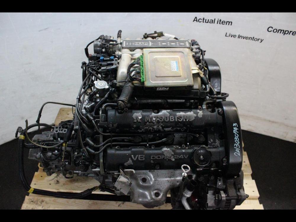 JDM 6G72 1994-1997 MITSUBISHI GTO 3000GT 3.0L V6 ENGINE STEALTH MANUAL AWD TRANSMISSION: Image 6