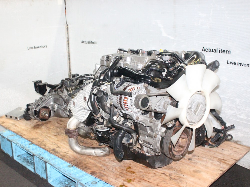 JDM MAZDA BONGO BRAWNY RF TURBO DIESEL MOTOR AWD MANUAL TRANSMISSION, ECU, WIRING